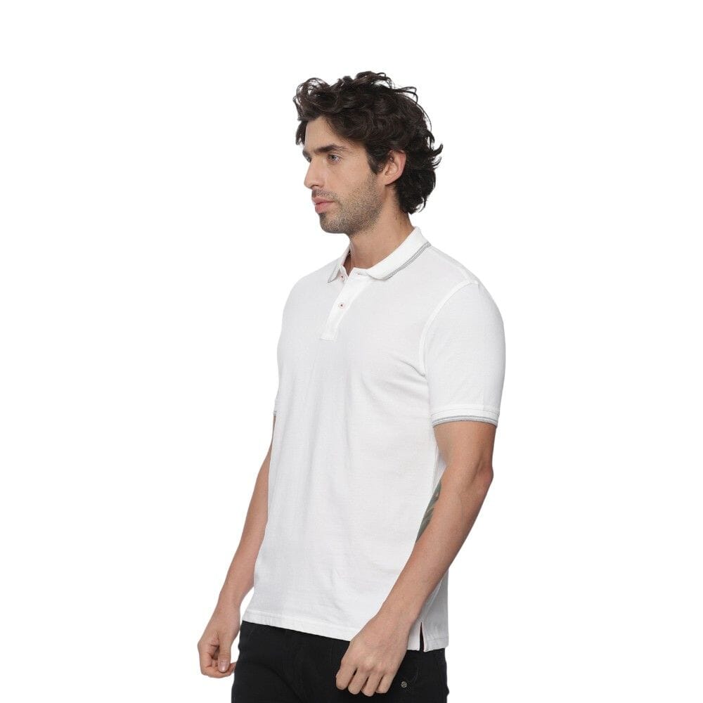 Allen Solly Polo T-shirt Men- White
